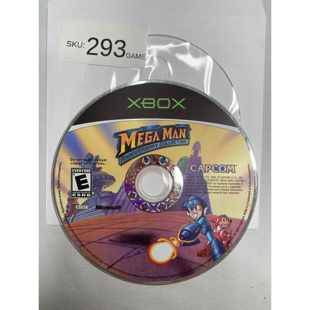 Mega Man Anniversary Collection Microsoft Xbox Game Disc Only Capcom 2005